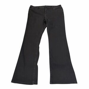 Simply Vera Vera Wang Black Bootcut Jeans Denim Plus Size 18 Long Tall